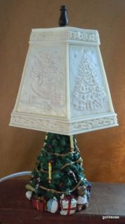 Vintage Christmas Tree Lamp with Interesting Shade 11