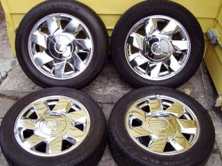 Cadillac DeVille DTS Factory Stock Chrome 17 Rims Wheels Tires