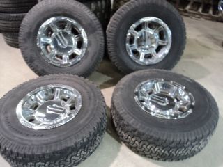 Hummer H2 Chrome Wheels and BFGoodrich A T Tires 315 70R17
