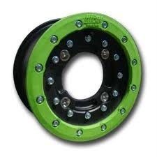 Hiper CF1 Front Green Beadlock Wheels 10 10x5 4 1 4 156 Yamaha YFZ450