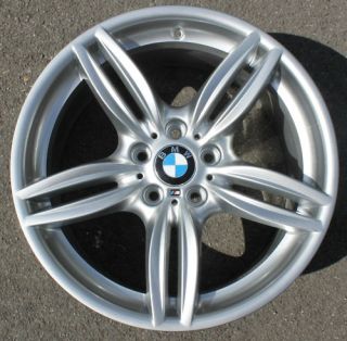 One BMW 19 M Double Spoke Alloy Wheel Refurbished 5 Series F10 351m 9J