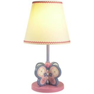 Pink and Blue Butterfly Table Lamp   #08453