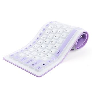 103 Key Flexible QWERTY USB Keyboard (Waterproof, Assorted Colors)