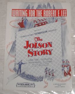 1939 The Jolson Story Film Soundtrack Sheet Music Larry Parks