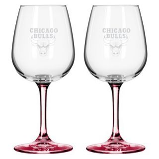 Boelter Brands NBA 2 Pack Chicago Bulls Wine Glass   12 oz