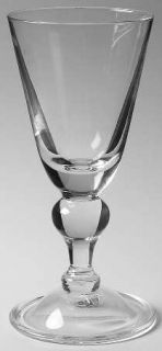 Blenko Baluster Water Goblet   Thick Shammed Bowl, Wide Bulbous Stem