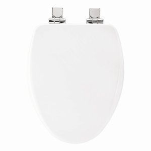 Church 19170CHSL 000 Universal Slow Close Elongated Closed Front Toilet Seat In