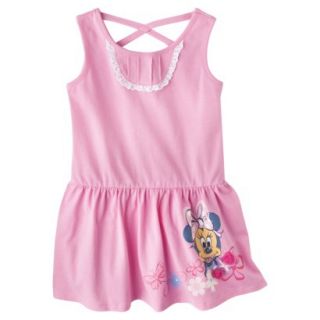Disney Minnie Mouse Infant Toddler Girls Sleeveless Sun Dress   Pink 4T