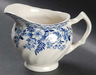 Johnson Brothers Devon Cottage Creamer Fine China Dinnerware Blue