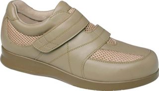 Womens Drew Trenda   Taupe Leather/Mesh Diabetic Shoes
