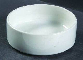 Trend Pacific Bauhaus White Coupe Cereal Bowl, Fine China Dinnerware   Solid Whi