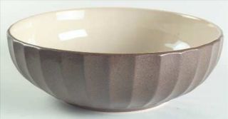 Sango Contrast Brown 9 Round Vegetable Bowl, Fine China Dinnerware   Brown Band