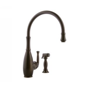 Meridian Faucets 2066050 Universal Single Lever Kitchen Faucet with Side Spray