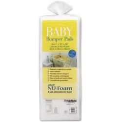 Poly fil Nu foam Baby Bumper Pads 6/pkg 26x10x1 Fob:mi (10Hx26Wx1D. 6 sheets per package. )