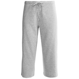 Calida Favourites Single Jersey Crop Lounge Pants (For Women)   STONE MELANGE (M )