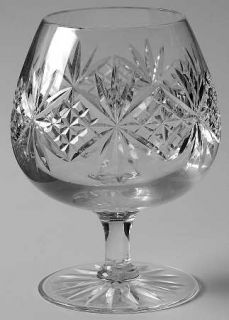 Webb Thomas Regency Brandy Glass   Cut Bowl, Clear, No Trim