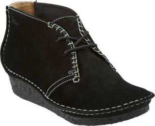 Womens Clarks Faraway Canyon   Black Suede Boots