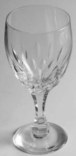 Kosta Boda Fontain Clear Water Goblet   Cut, Clear