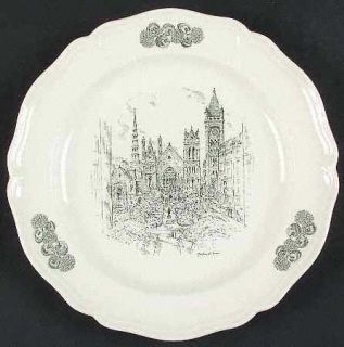 Wedgwood Scenes Of Cincinnati Dinner Plate, Fine China Dinnerware   C Williams,B