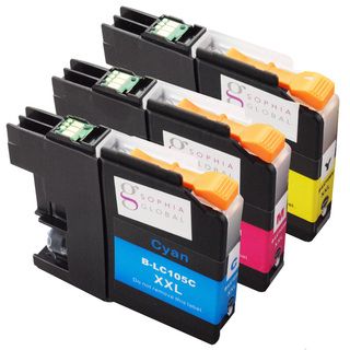 Sophia Global Compatible Ink Cartridge Replacement For Lc105 Xxl (1 Cyan, 1 Magenta, 1 Yellow) (MultiPrint yield: Up to 1200 pages per cartridgeModel: SGLC105CMYPack of: Three (3)We cannot accept returns on this product. )