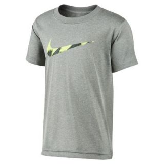 Nike Legend Swoosh Fill Short Sleeve Preschool Boys T Shirt   Grey Heather