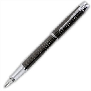 Parker Im Premium Deep Gun Metal Chiseled Medium Point Fountain Pen (Black Grip Type: Smooth  Medium Ink Color: Black Grip Type: Smooth  )