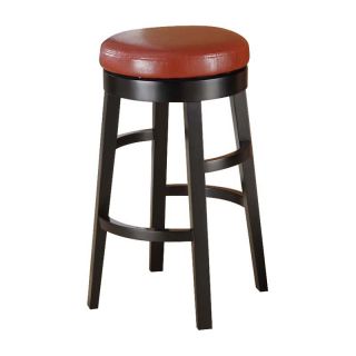 Armen Living Halo Backless Bar Stool   Red   30 in.   LC4050BARE30