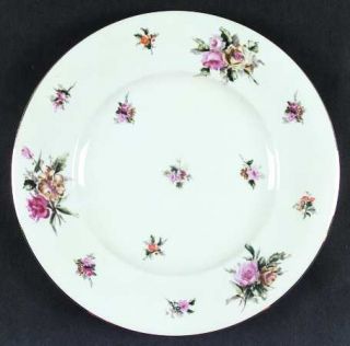 Meito Garden Rose Norleans Shape Dinner Plate, Fine China Dinnerware   Norleans,