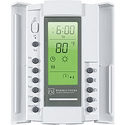 Smartstat White Dual voltage 120 240 volt Thermostat With Floor Sensor