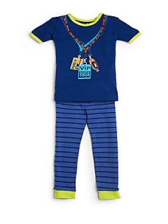 Toddlers & Little Boys Backstage 2 Piece Pajama Set   Blue