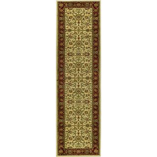 Lyndhurst Collection Majestic Ivory/ Red Runner (23 X 20)