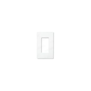 Lutron CW1WH Electrical Wall Plate, Claro Decorator Screwless, 1Gang White