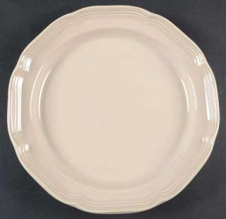 Mikasa French Countryside Tan Dinner Plate, Fine China Dinnerware   All Tan,Embo