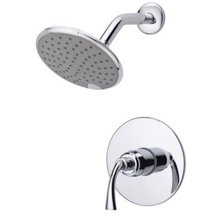 Fontaine Adelais Chrome Single Handle Shower Faucet With Valve (BrassFaucet type: BathroomFaucet style: ShowerInstallation mount: WallNumber of handles: SingleHandle shape: LeverFaucet finish: ChromeTotal shower reach: 10 inchesShower head diameter: 6 inc