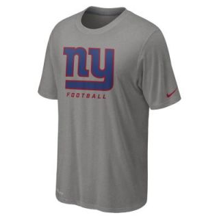 Nike Legend Elite Logo (NFL New York Giants) Mens Shirt   Grey Heather