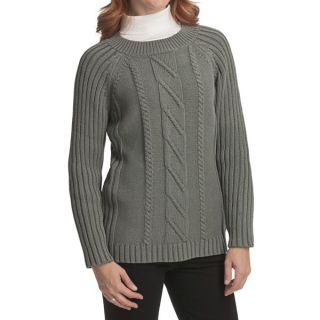 Woolrich Cable Knit Sweater   Raglan Sleeve (For Women)   ESP ESPRESSO (XS )