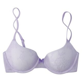 Gilligan & OMalley Womens Favorite Lace Lightly Lined Bra   Lavender 38C
