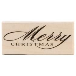 Hero Arts Mounted Rubber Stamps 2.5 X1.25 : Fancy Merry