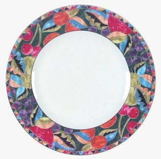 Interiors (PTS) Carmen Dinner Plate, Fine China Dinnerware   Fruit & Triangles,M