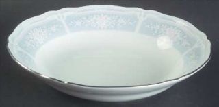 Noritake Lacewood Coupe Soup Bowl, Fine China Dinnerware   White/Pink/Blue Flora