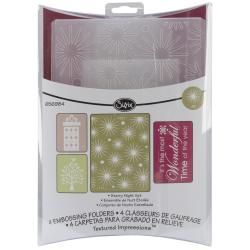Sizzix Starry Night Textured Impressions Embossing Folders (pack Of 4)