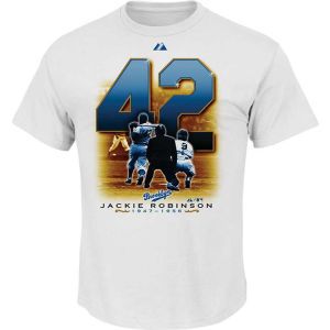 Los Angeles Dodgers Jackie Robinson Majestic MLB Tribute T Shirt
