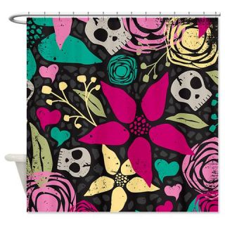  Creepy Floral Shower Curtain  Use code FREECART at Checkout