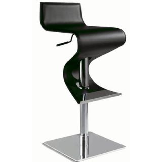Chintaly 19 Adjustable Swivel Stool 0833 AS BLK Color: Black