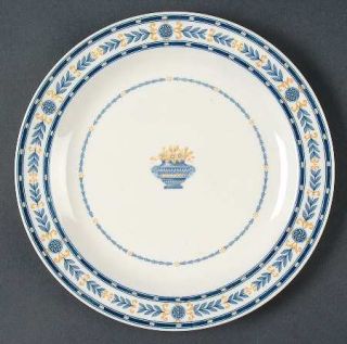 Wedgwood Etruria, The (Blue Laurel) Luncheon Plate, Fine China Dinnerware   Blue