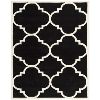 Safavieh Handmade Moroccan Chatham Black Wool Rug (89 X 12)