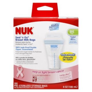 NUK Seal N Go Breast Milk Storage Bags   100 Count