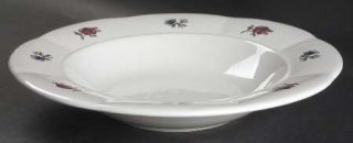 Gibson Designs Meridian Large Rim Soup Bowl, Fine China Dinnerware   Floral,Some