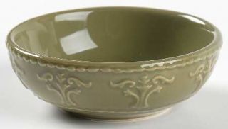 JCPenney Athena Dark Green Individual Dip Bowl/Plate, Fine China Dinnerware   Da