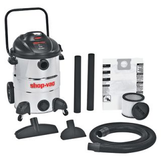 Shop Vac Stainless Steel Wet/Dry Vacuum with Handle   16 Gallon, 6.5 Peak HP,
